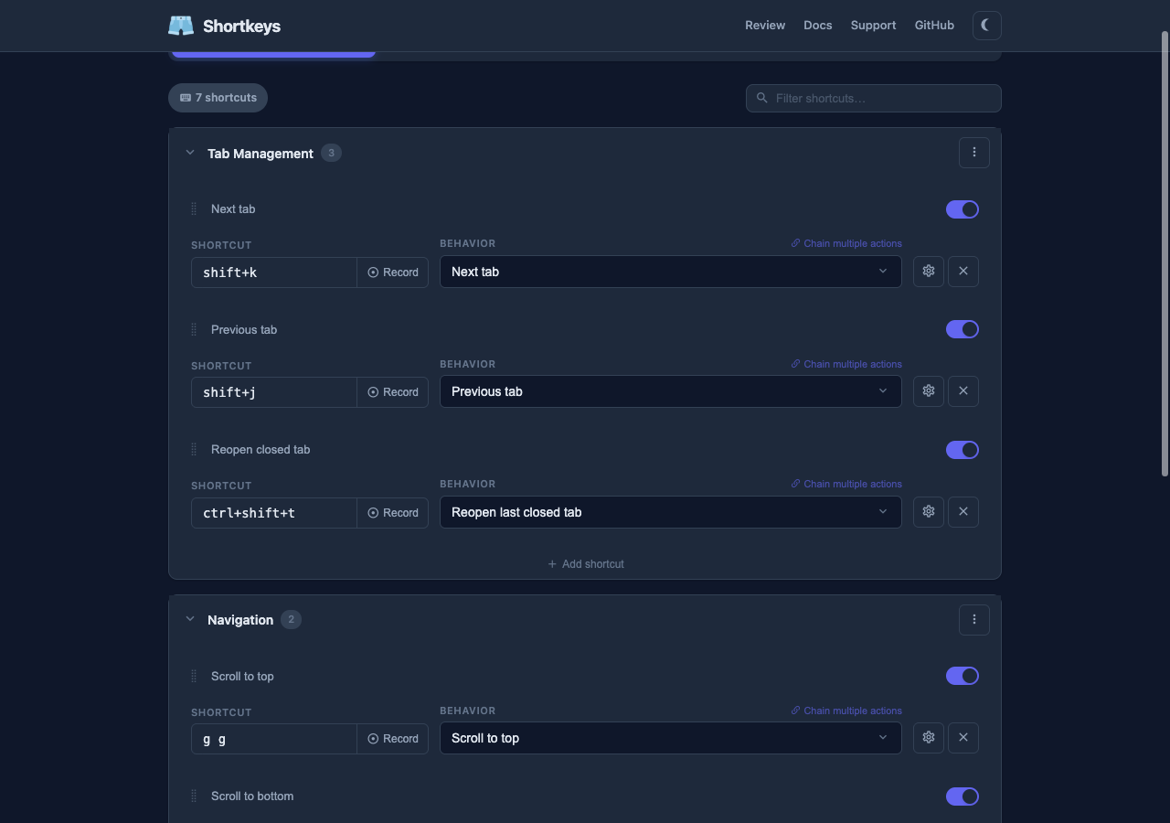 Dark mode