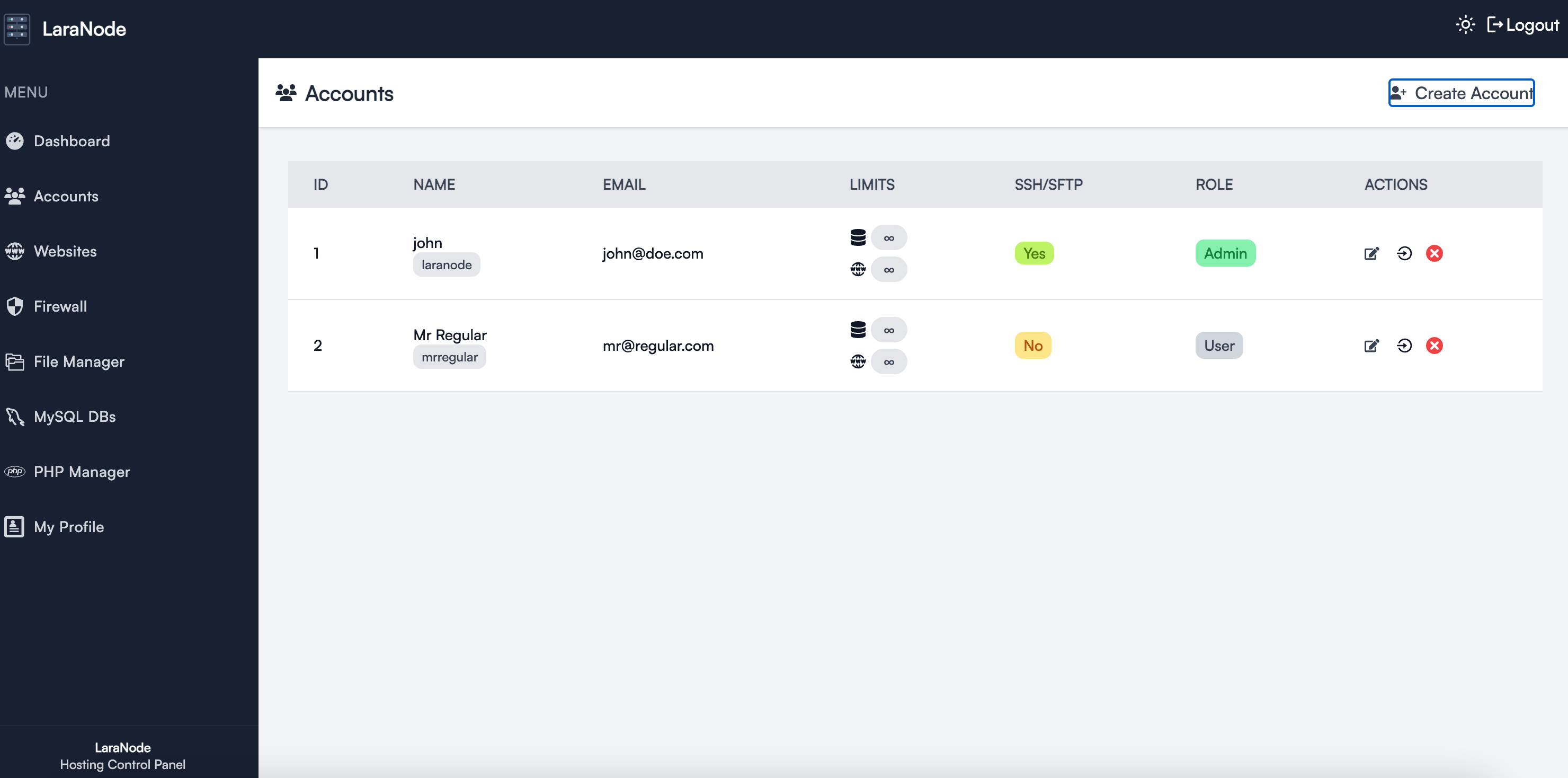 Accounts (Light)