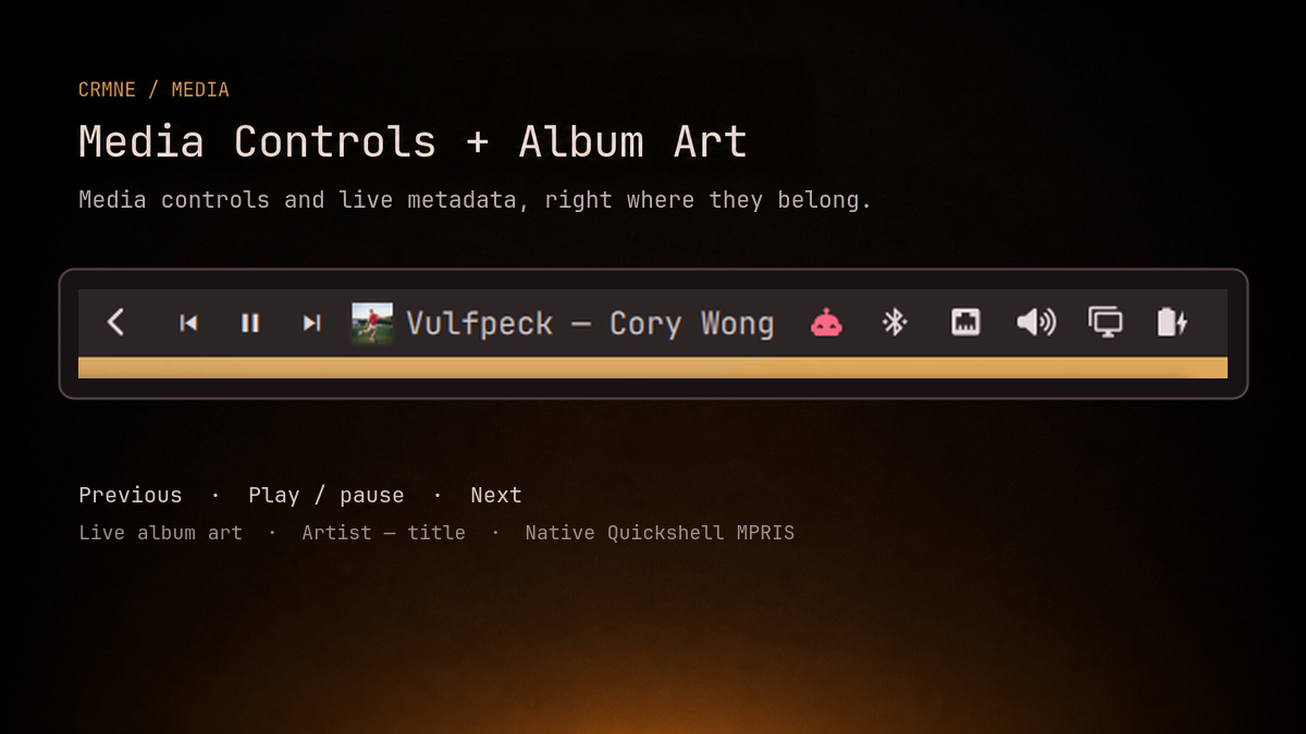 Media Controls + Album Art in the Omarchy bar