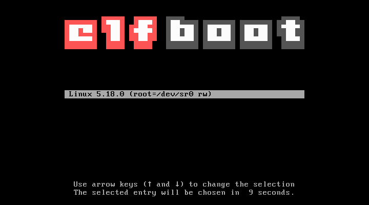 elfboot menu