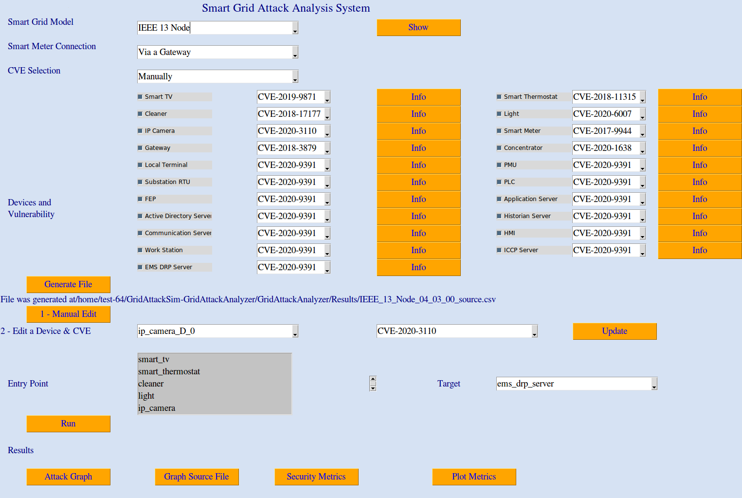 GridAttackAnalyzer GUI