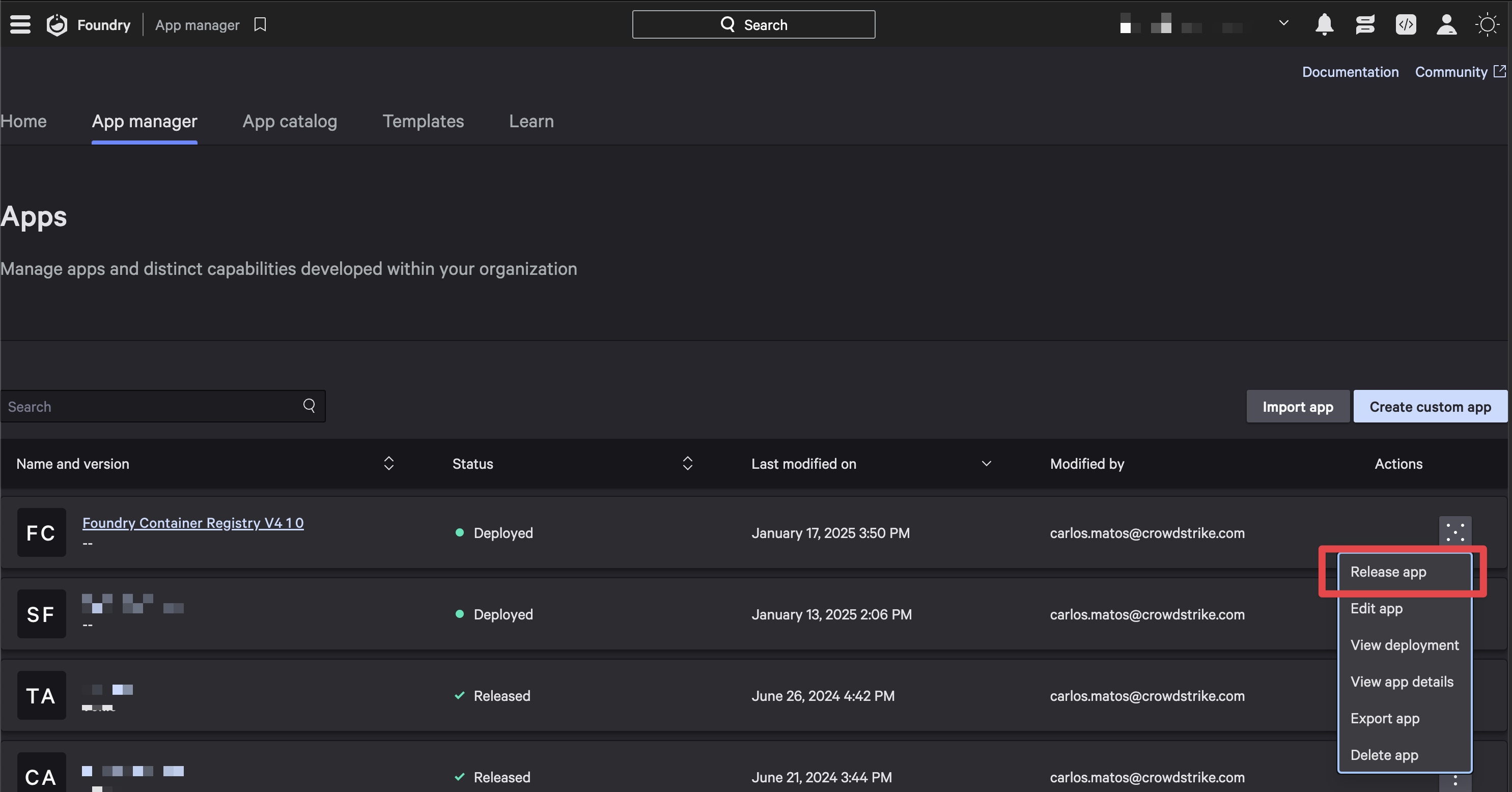release-app