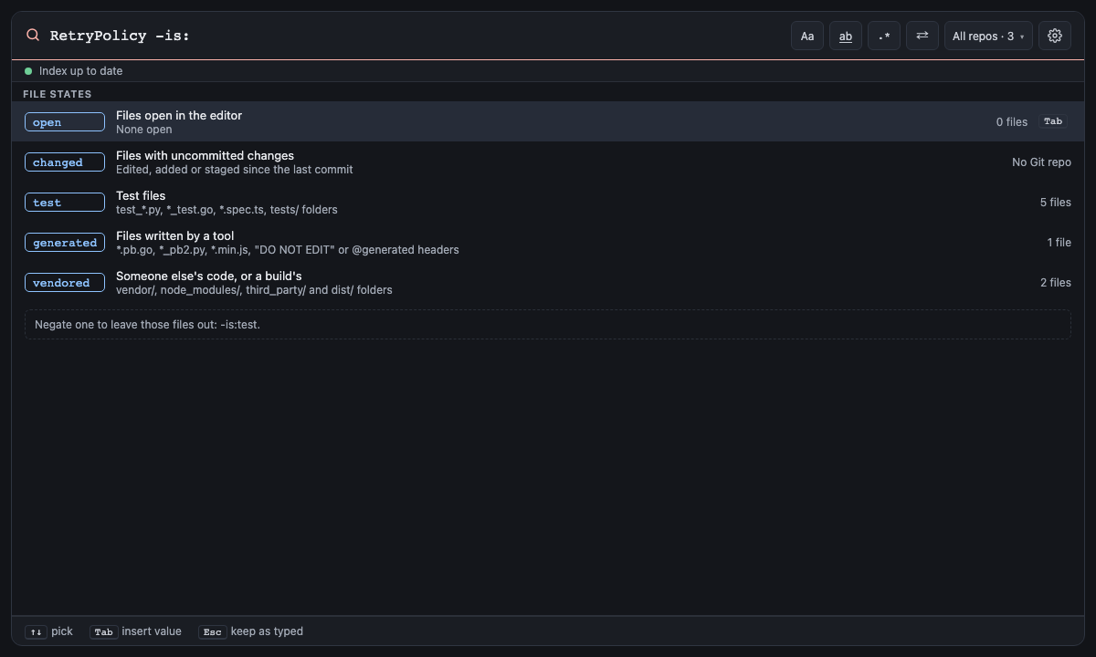 Built panel for generated-vendored: RetryPolicy -is: