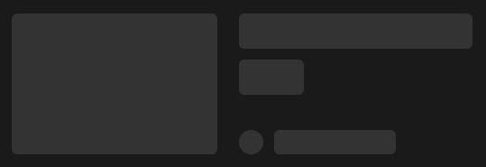 Example of the default skeleton loader styling in dark mode A dark version of the previous skeleton loader