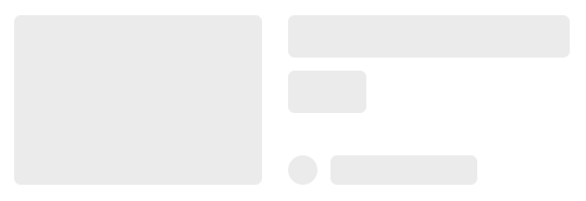 Example of the default skeleton loader styling A skeleton loader with a single gradient going through all elements as if they were a single element