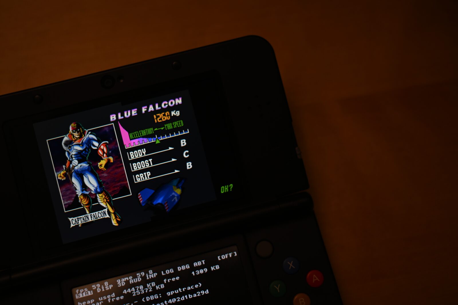 Blue Falcon stats