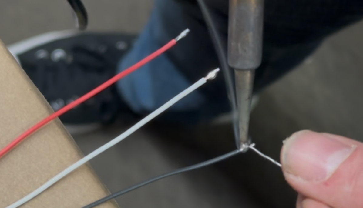 Tinning harness wires
