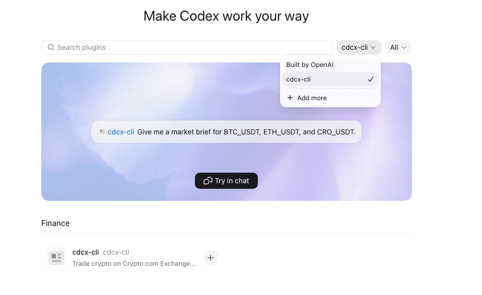 cdcx-cli enabled
