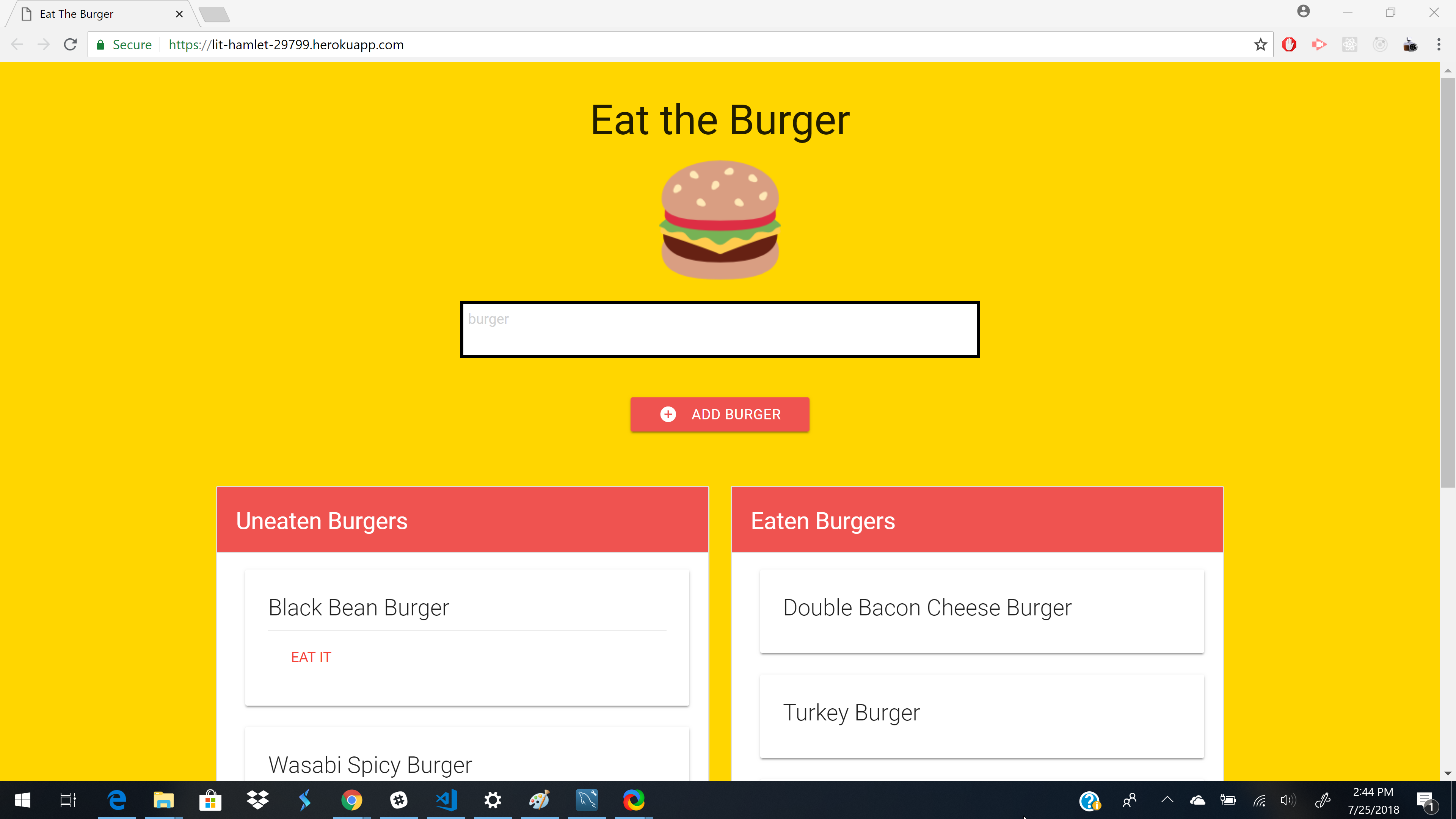 GitHub - crystalodi/burger: Simple app that allows you to create ...