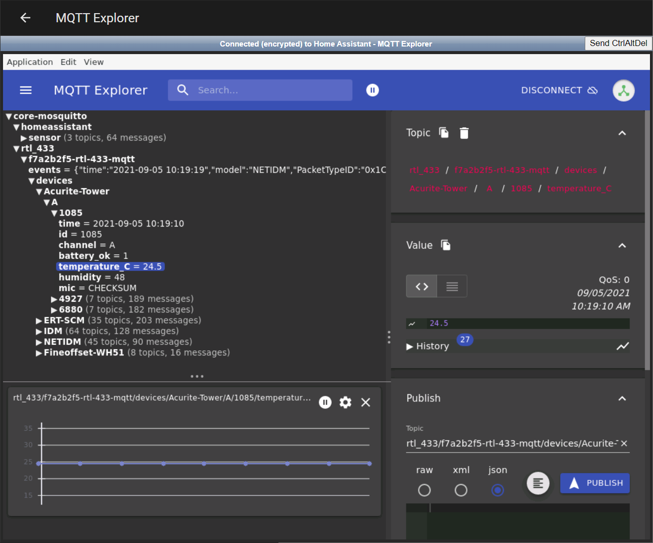 MQTT Explorer Addon Screenshot