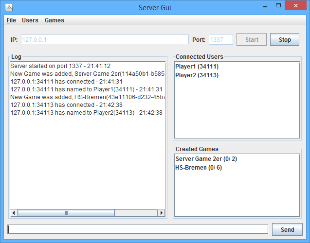 Server GUI