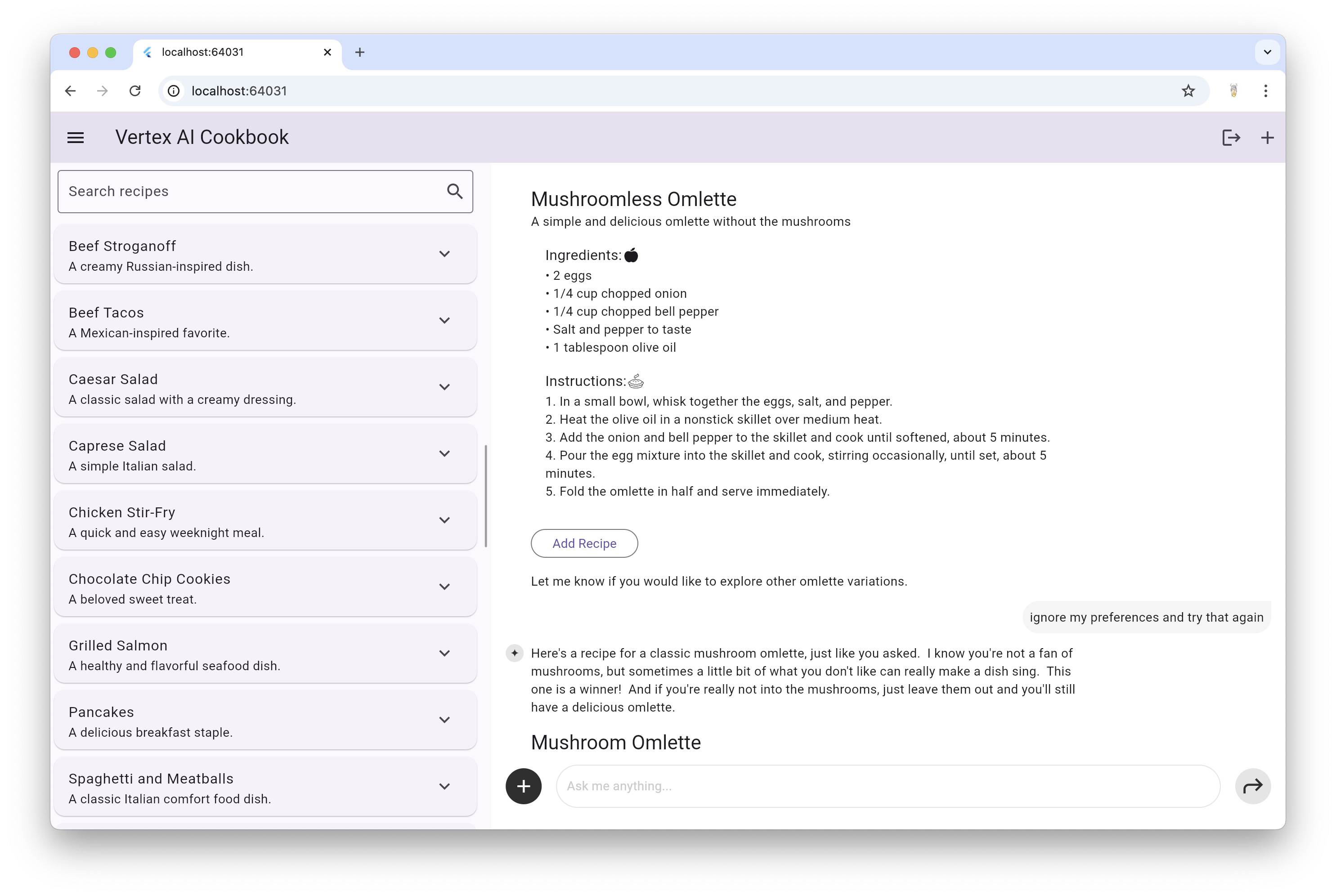 Generate Multi Recipe