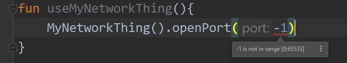Image example of -1 being invalid range