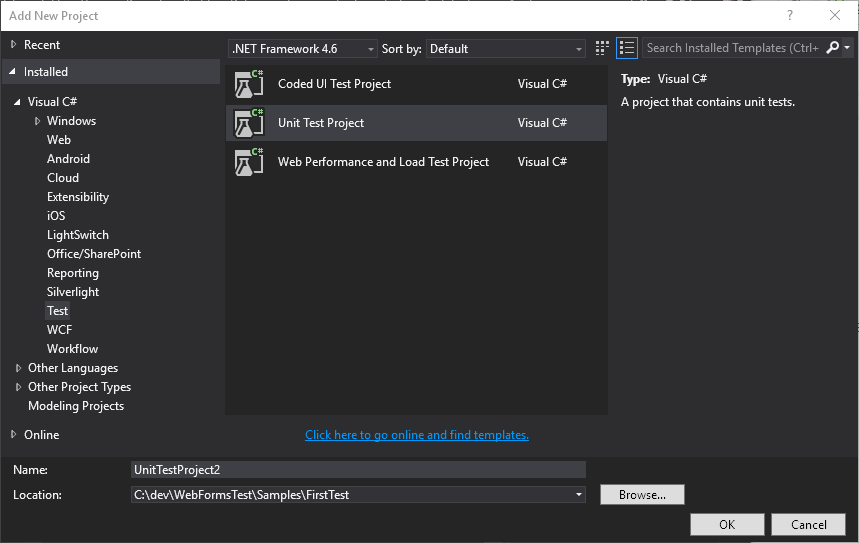 Add new test project