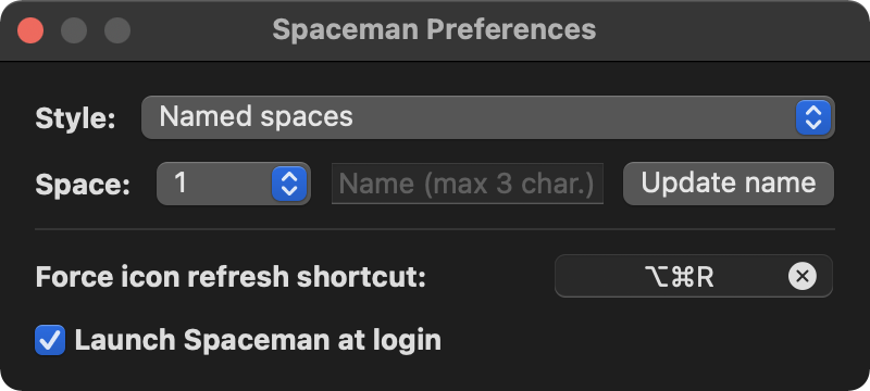 Spaceman Example