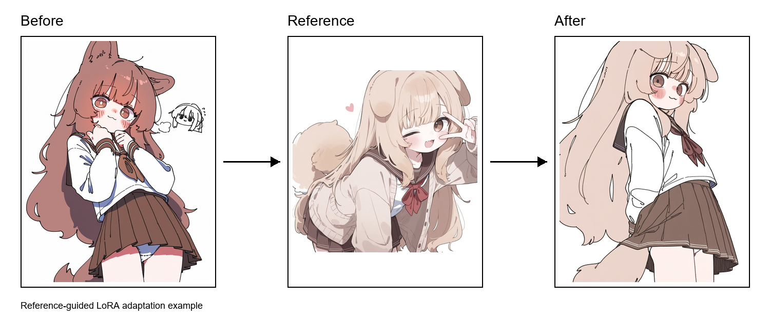 Reference adaptation example