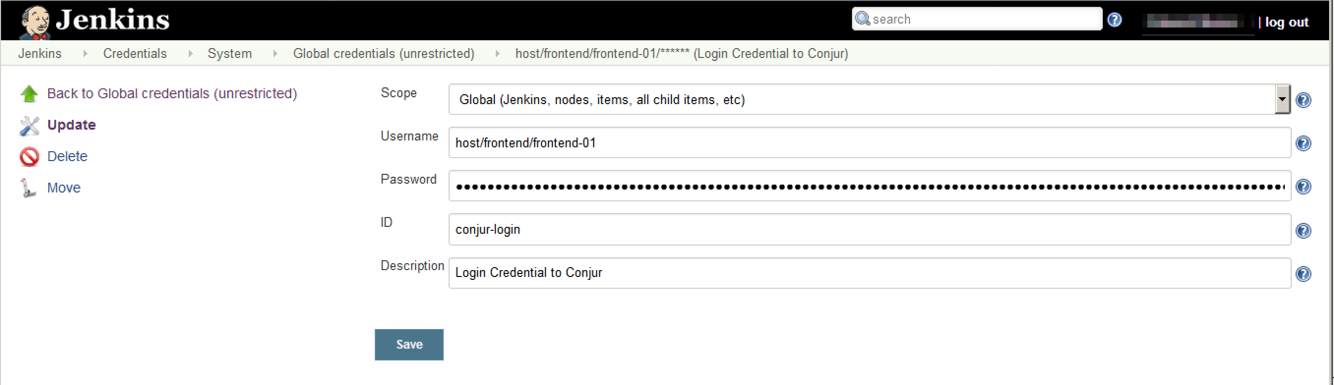 Conjur Login Credential