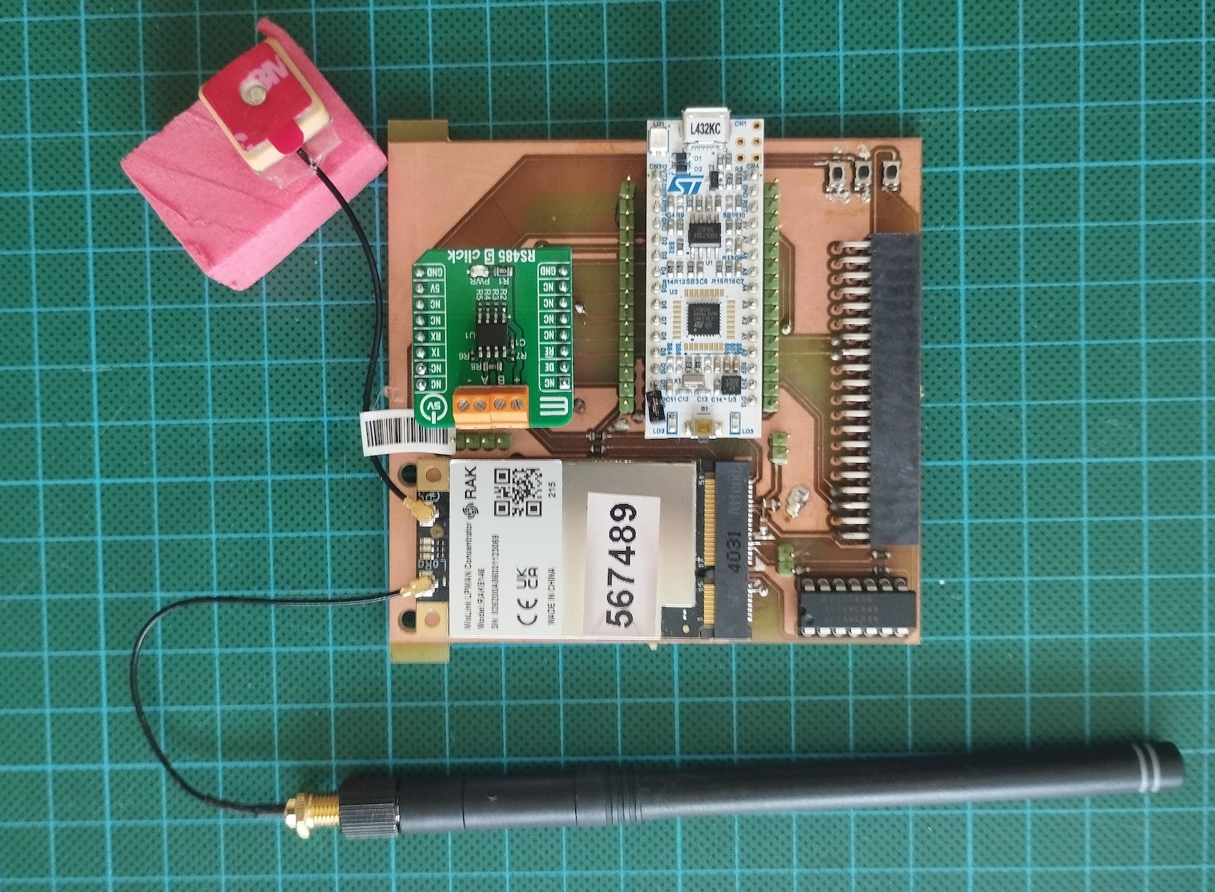 Board #1 OBC + LoRa Gateway + CAN Bus