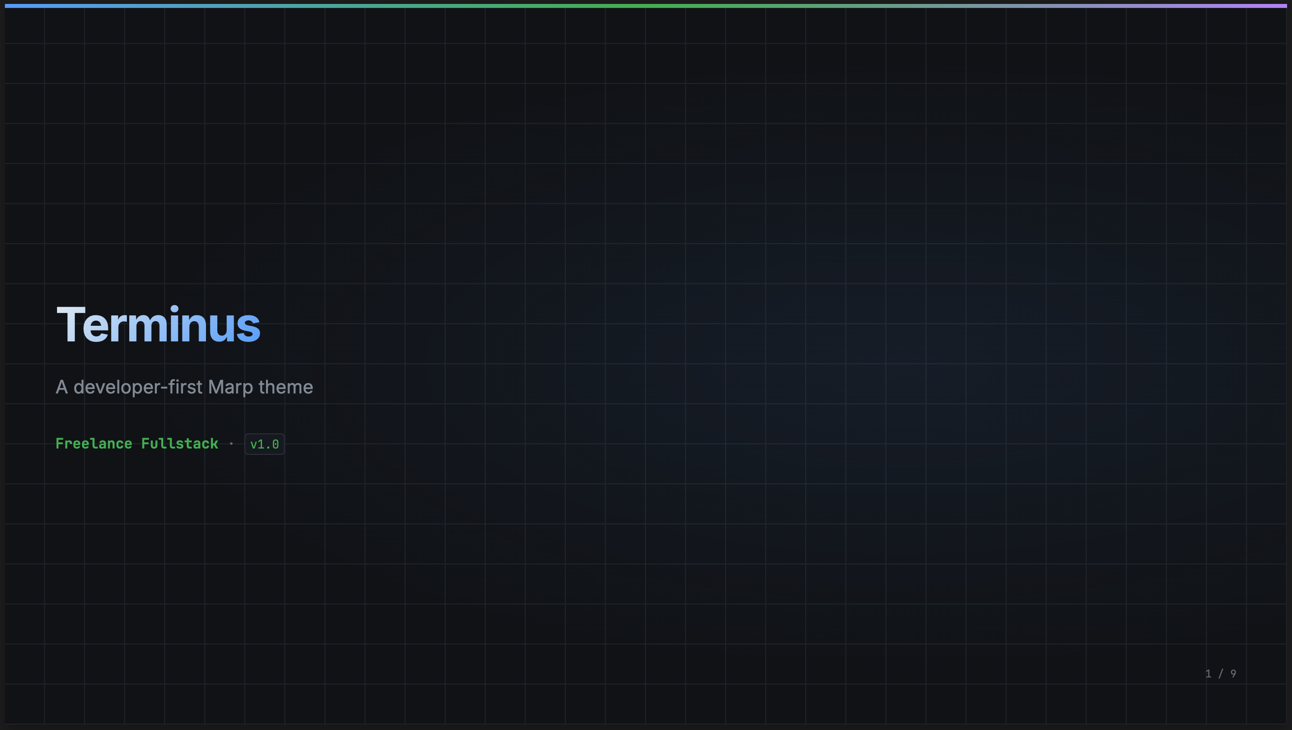 Aperçu du thème MARP Terminus (1)