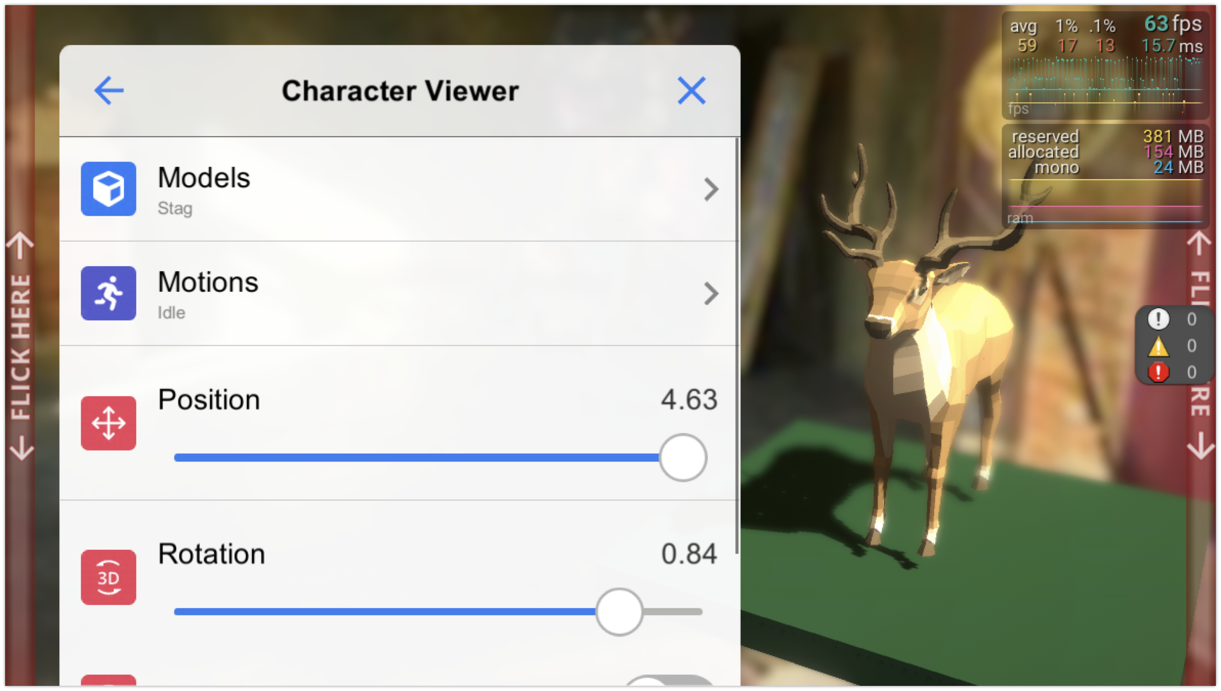 Character Viewer Demo