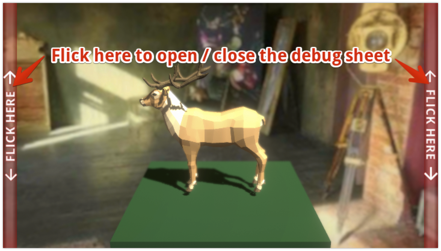 Open/Close the debug menu