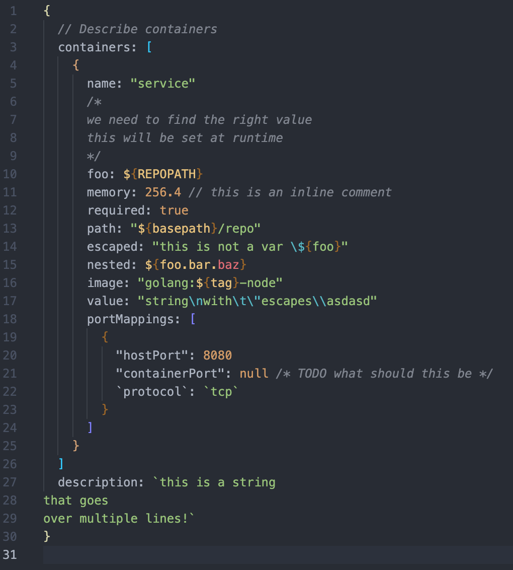 Syntax Highlighting Example