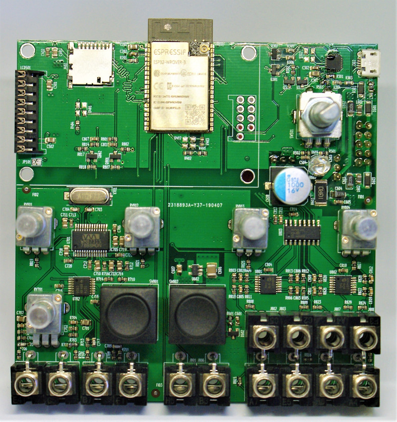 ESP32 Eurorack Audio Module, from the project README