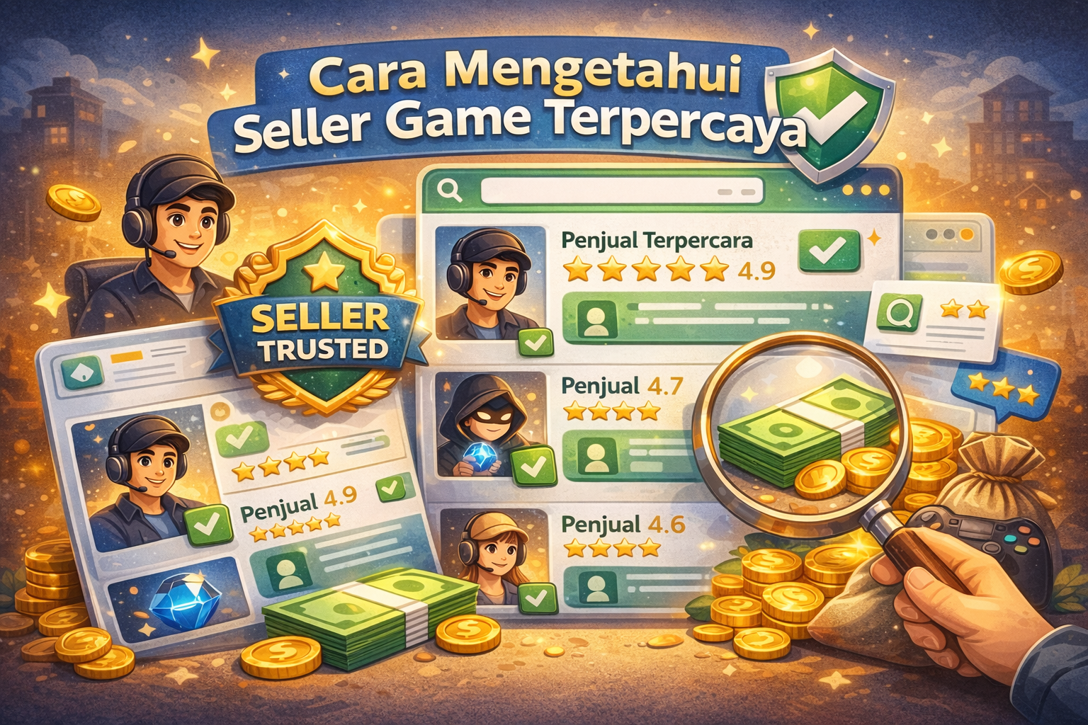 Cara Mengetahui Seller Game Terpercaya