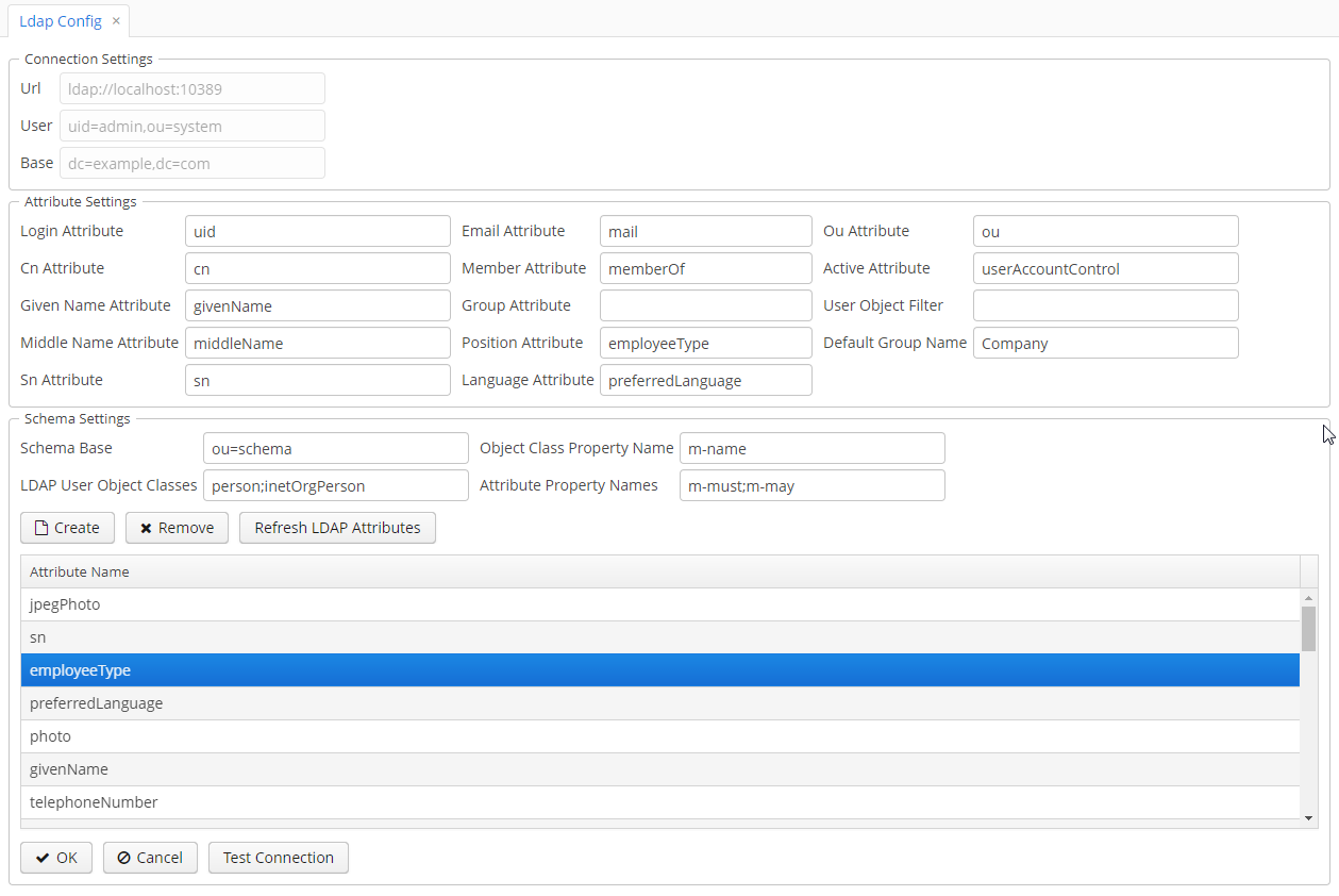 LDAP-Config-Screen