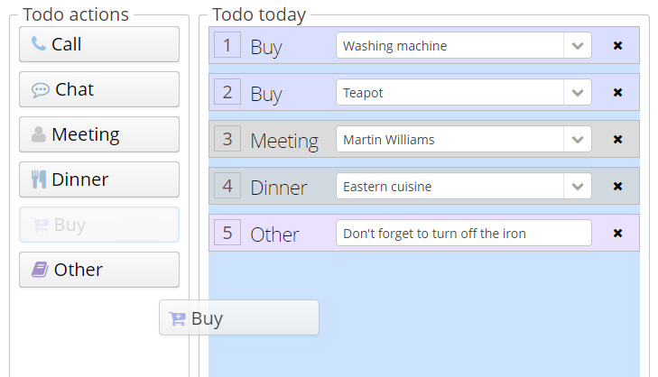 Adding new to-do-action