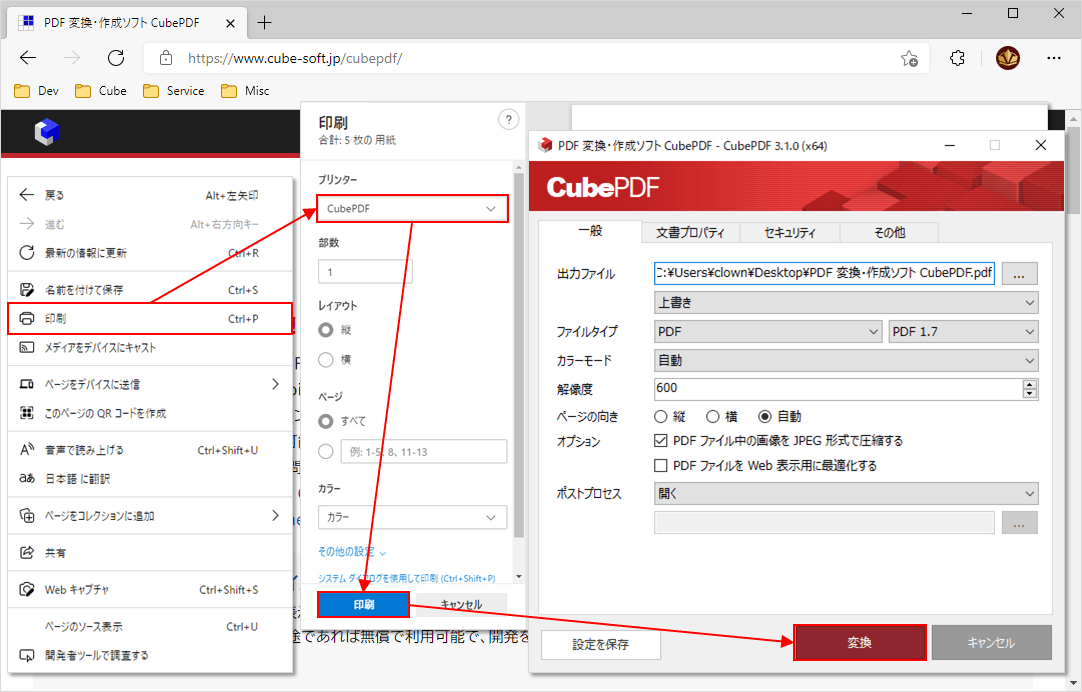 CubePDF の利用イメージ