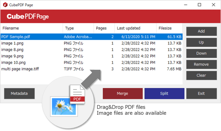 CubePDF Page overview
