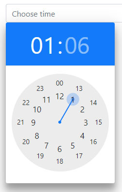 Bootstrap 4 clockpicker