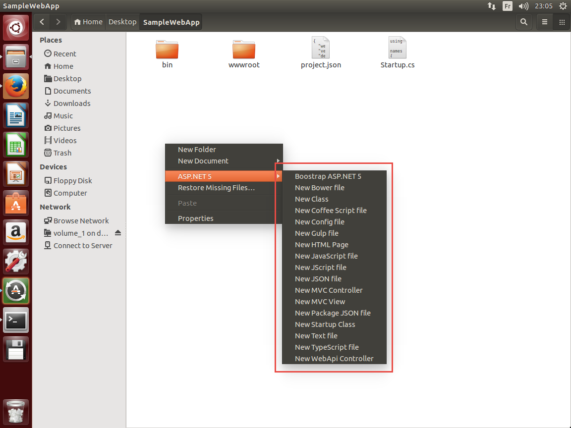 Nautilus shortcuts