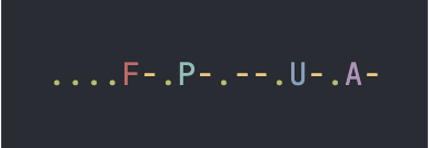 Example output of the progress formatting, showing the different colors used