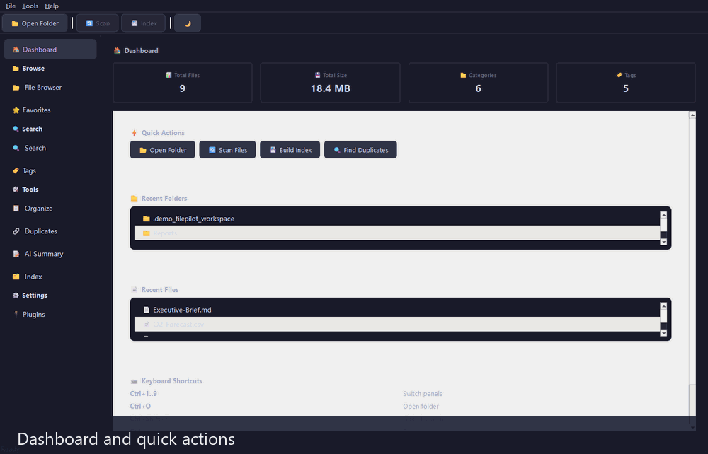 FilePilot AI desktop demo