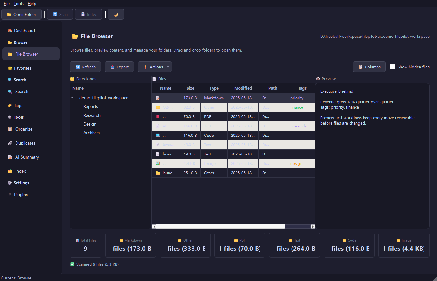 File browser