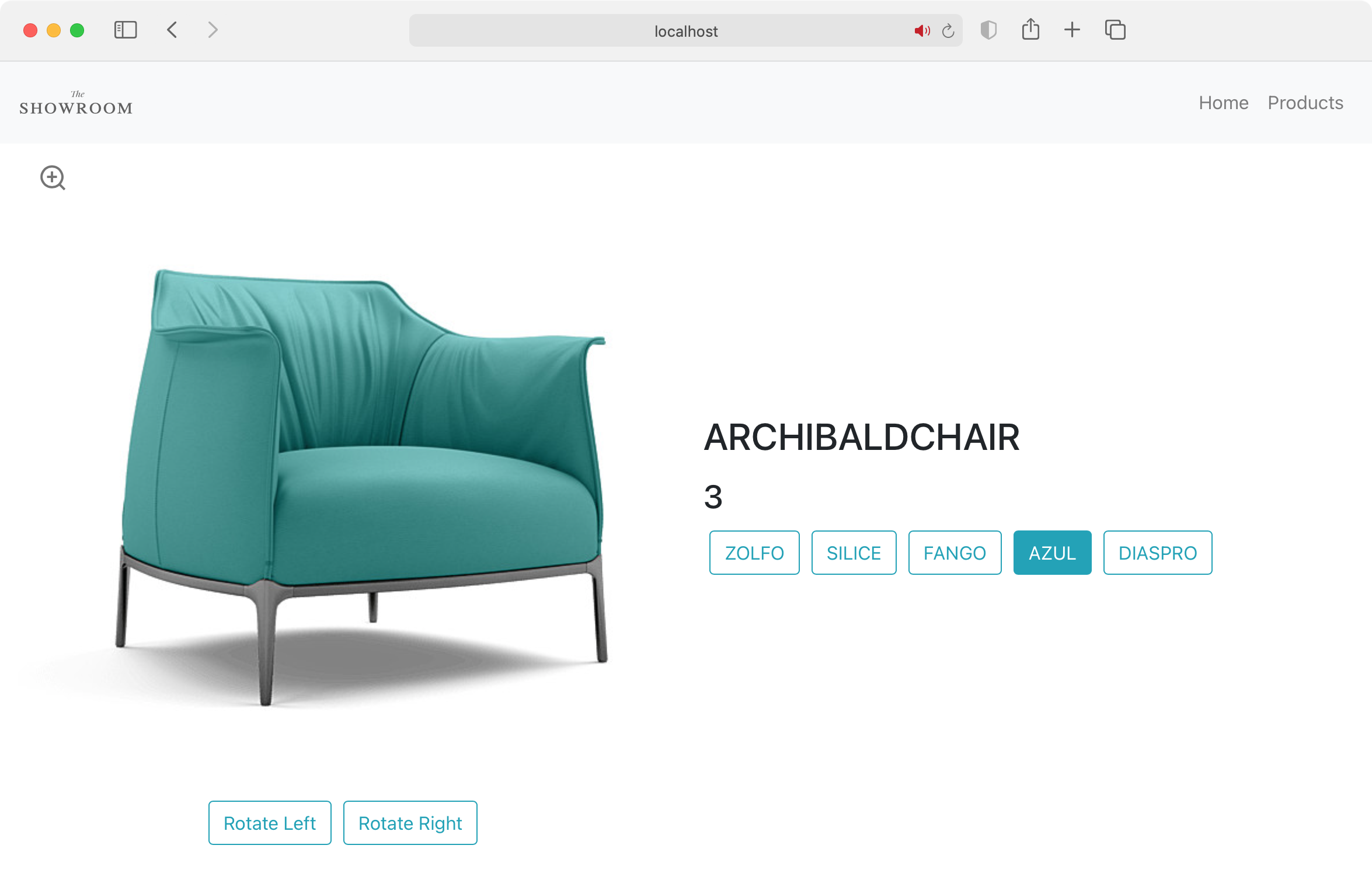 App Demo - Archibald Chair