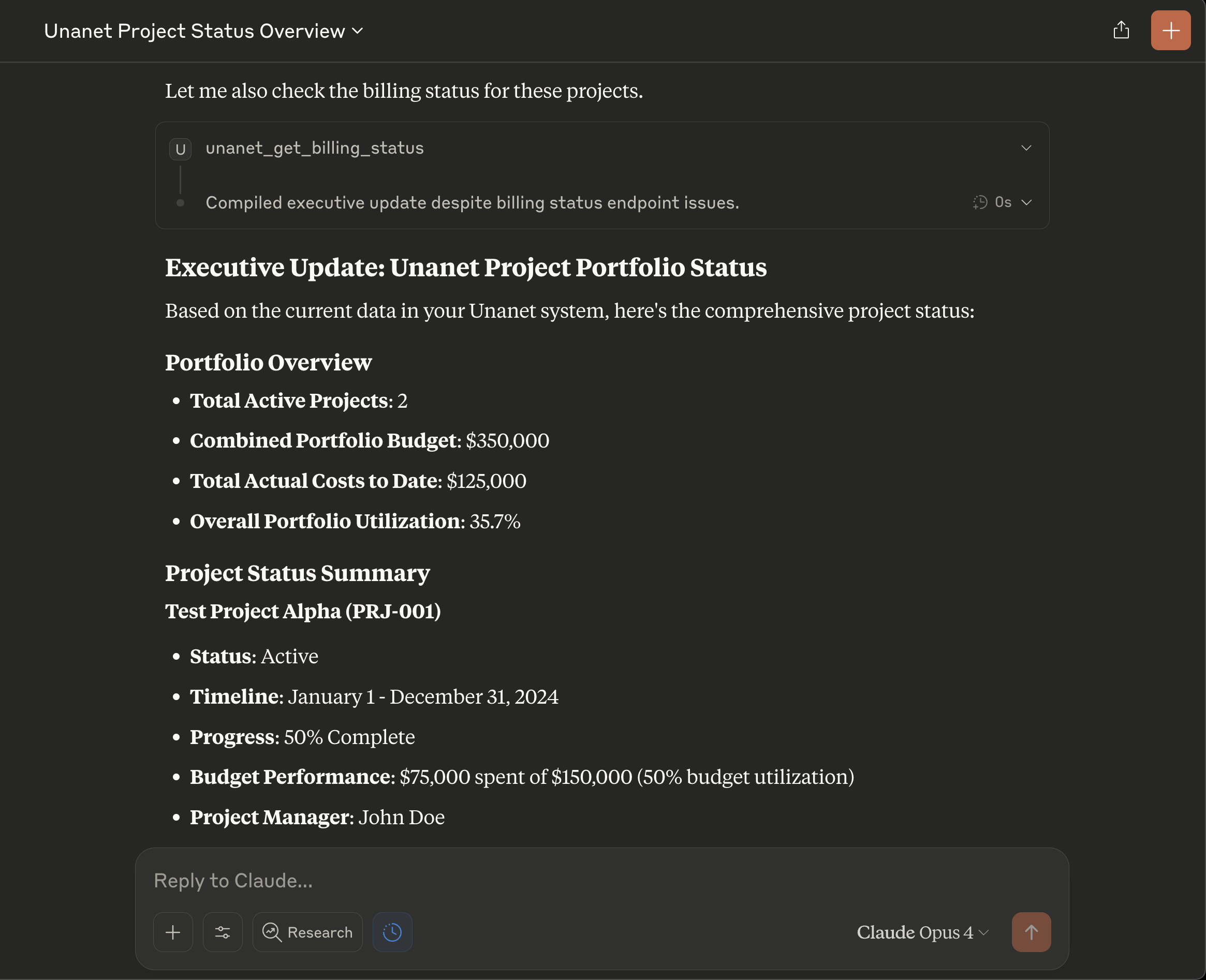Billing Status Integration