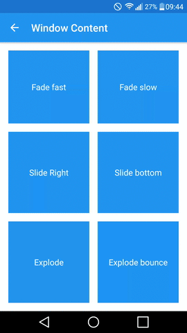 Fade Window Transition