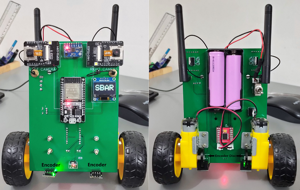 Self Balancing Stereo Camera Autonomous Robot Esp32