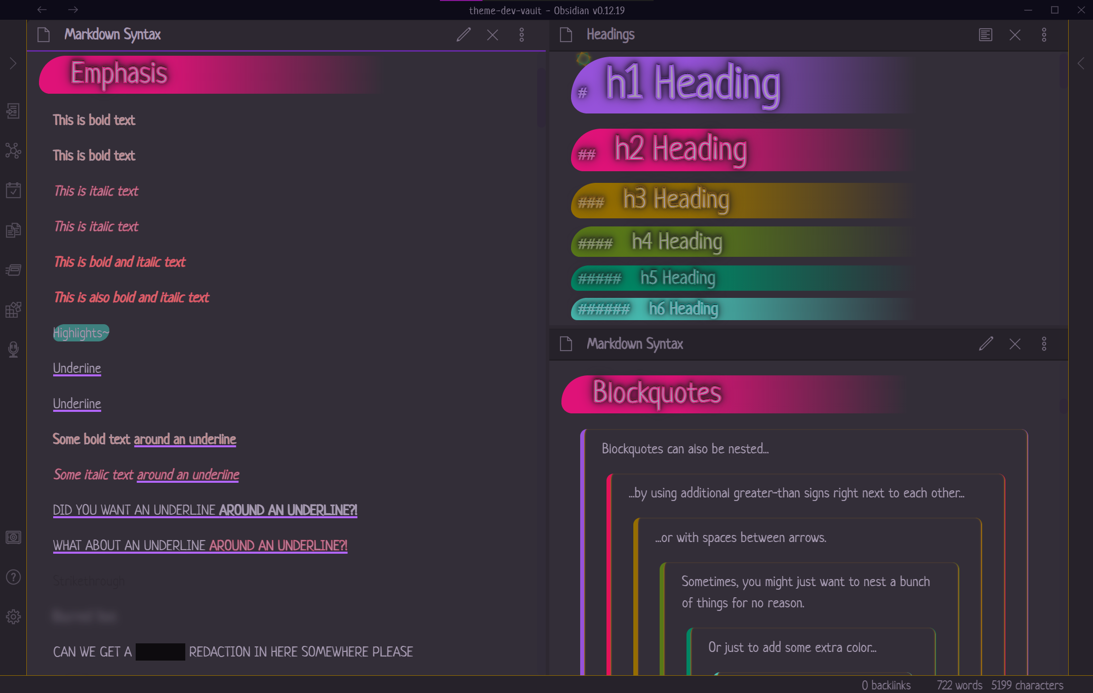 Wyrd Theme Screenshot