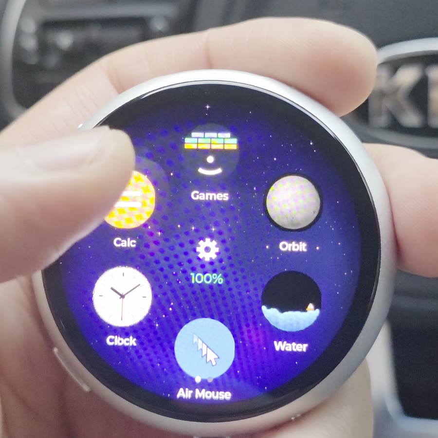 The Badge in hand, home screen