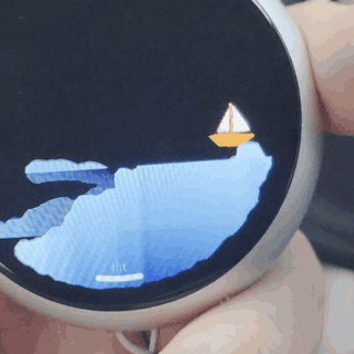 water sloshing with the accelerometer