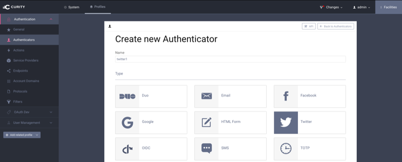docs/images/twitter-authenticator-type-in-curity.png