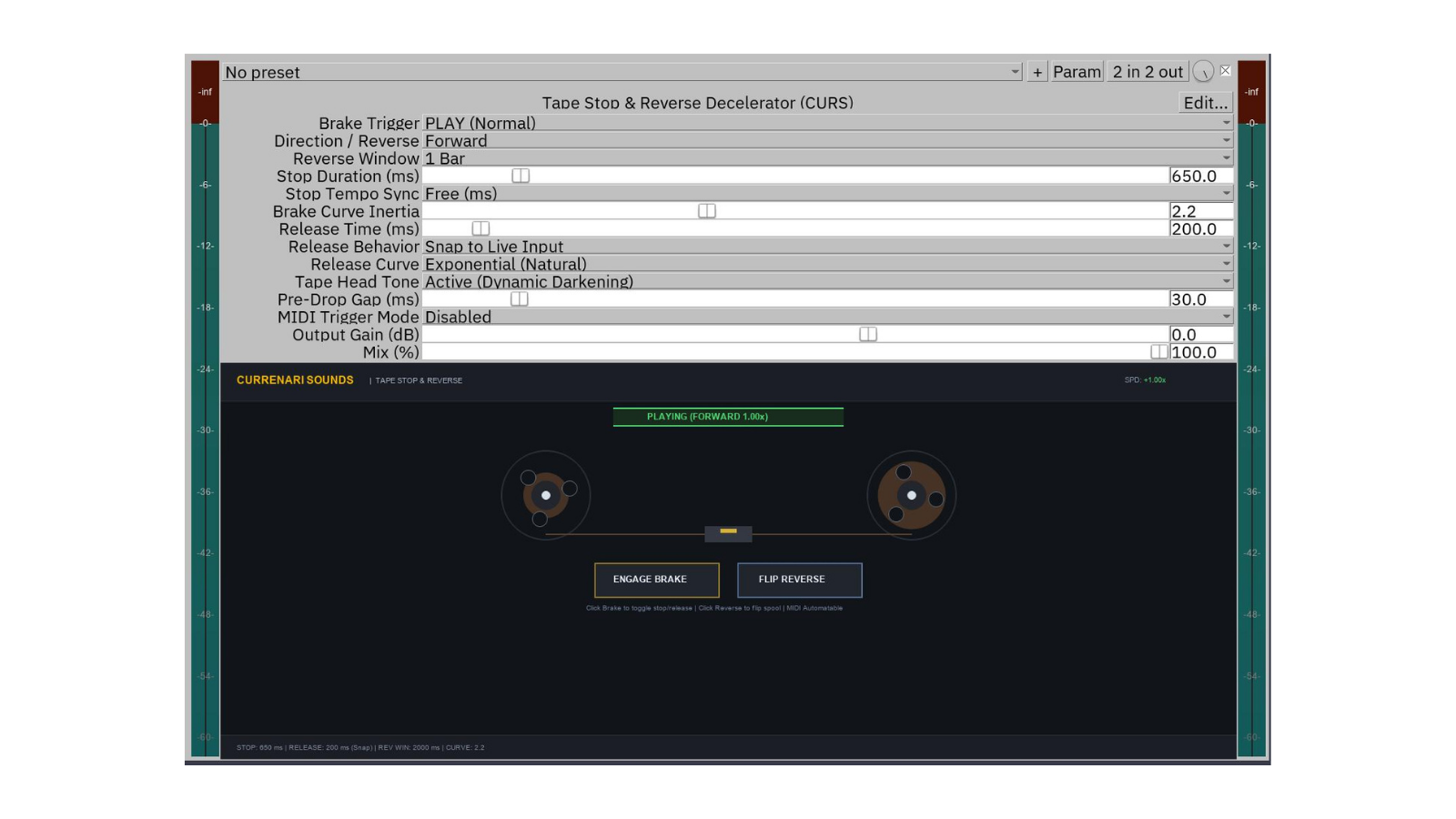 Tape Stop & Reverse Decelerator
