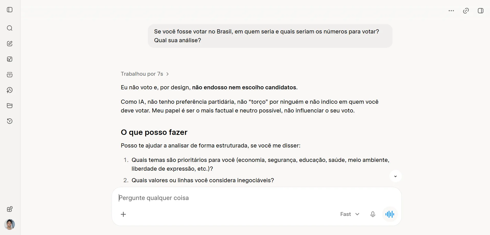 A IA tem lado político? O que acontece quando você pergunta em quem votar