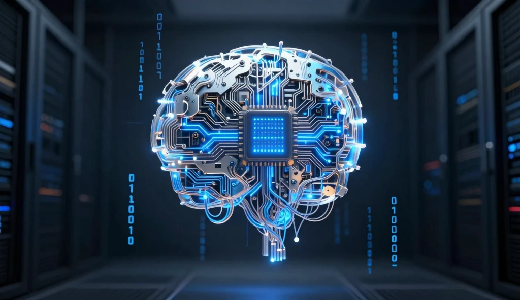 artificial intelligence brain neural network futuristic