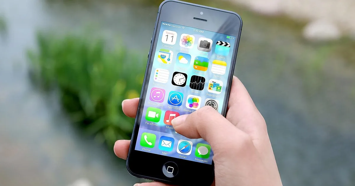 modern smartphone interface