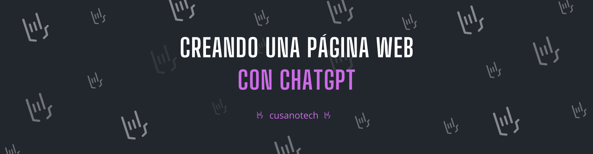 Crear pagina web con ChatGPT